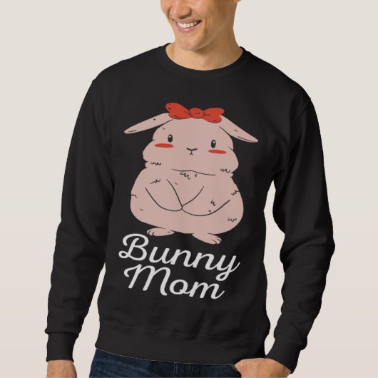 Cute Bunny Mom Sweatshirt (Vorderseite)