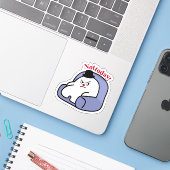 Cute Bunny “Not Today” Sticker | Mood & Relatable  (Laptop mit iPhone)