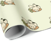 Cute Bunny Pattern Wrapping Paper Geschenkpapier (Rolleneckpunkt)