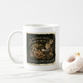 Cute Bunny Post Office Vintage Delivery Bunny Kaffeetasse