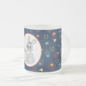 Cute Bunny Rabbit Mug Mattglastasse (VorderseiteRechts)