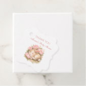 Cute Bunny Rabbit Pink Blush Peony Baby Shower Geschenkanhänger (Beispiel)