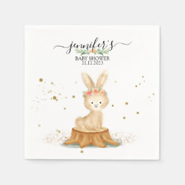 Cute Bunny Rabbit wildlife baby newborn Serviette