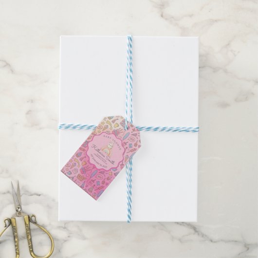 Cute bunny rainbow geschenkanhänger (Mit Garn)