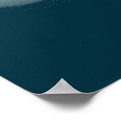 Cute Bunny Reading on Cloud Nursery Bedtime Poster (Ecke)