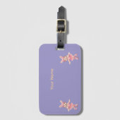 Cute Bunny School Name Label – Kids Back to School Gepäckanhänger (Vorderseite Vertikal)