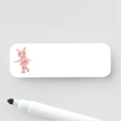 Cute Bunny School Name Label – Kids Back to School Namensschild (Beispiel)