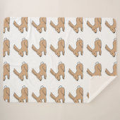 Cute Bunny Sherpadecke (Vorderseite (Horizontal))