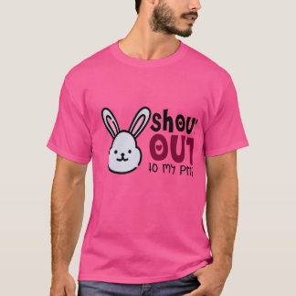 Cute Bunny Shout Unisex T - Shirt, Ostergeschenk, T-Shirt