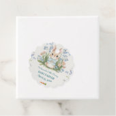 Cute Bunny Spring Floral Personalized Baby Shower  Geschenkanhänger (Beispiel)