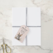 Cute Bunny Theme Gender Neutral Baby Shower Geschenkanhänger (Mit Garn)