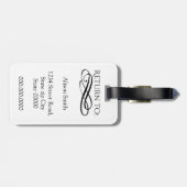 Cute bunny -, vermint es! gepäckanhänger (Rückseite horizontal)