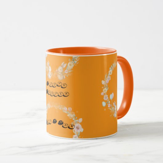 Cute Bunny Watercolor Personalized Kids Coffee Mug Tasse (VorderseiteRechts)