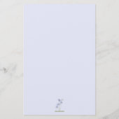 Cute Bunny Wildflowers Baby Shower Party Games (Rückseite)