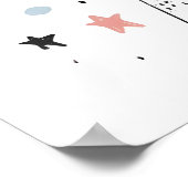 Cute Bunny with Glasses – Adorable Cartoon Rabbit  Poster (Ecke)