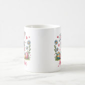 Cute Bunny with Sunglasses Custom Name Easter Gift Kaffeetasse (Mittel)