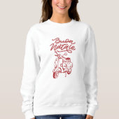 Cute Buon Natale Italian Vespa Christmas Sweatshirt (Vorderseite)