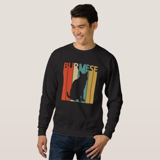 Cute Burmese Cat Sweatshirt (Vorne ganz)