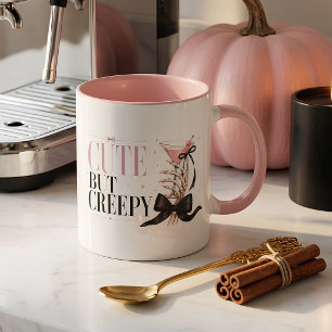 Cute But Creepy Pink Coquette-Skelett-Cocktail  Tasse