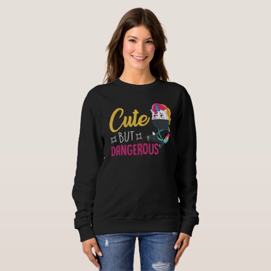 Cute But Dangerous Ninja Unicorn Sweatshirt (Vorne ganz)