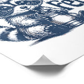 Cute But Feral Raccoon Drinking Boba Toddler Vinta Poster (Ecke)