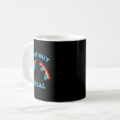 Cute But Feral Raccoon With Rainbow Funny Raccoon  Kaffeetasse (Vorderseite Links)