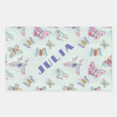 Cute Butterflies Name Sticker - Set of Four (Vorderseite)