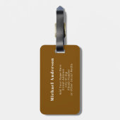 Cute Butterflies Pattern Seamless Background Gepäckanhänger (Rückseite vertikal)