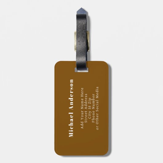 Cute Butterflies Pattern Seamless Background Gepäckanhänger (Rückseite vertikal)