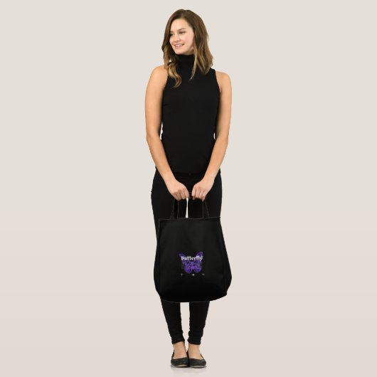 cute butterfly art design tragetasche (Vorderseite (Model))