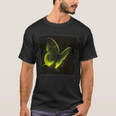 Cute Butterfly Illustration Lime Green Gorgeous Wo T-Shirt (Vorderseite)