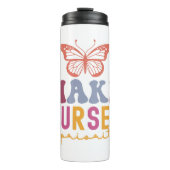 Cute Butterfly Mental Health Inspirational Design Thermosbecher (Vorderseite)