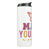 Cute Butterfly Mental Health Inspirational Design Thermosbecher (Nach links gedreht)