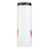 Cute Butterfly Mental Health Inspirational Design Thermosbecher (Rückseite)