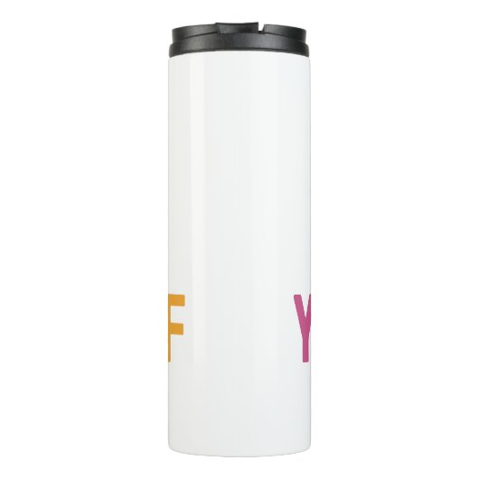 Cute Butterfly Mental Health Inspirational Design Thermosbecher (Rückseite)