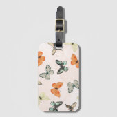 Cute Butterfly Pattern Luggage Tag Gepäckanhänger (Vorderseite Vertikal)