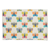 Cute Butterfly Pattern on Cream Kissenbezug (Vorderseite)