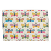 Cute Butterfly Pattern on Cream Kissenbezug (Vorderseite)
