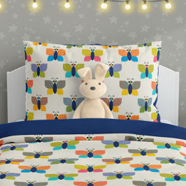 Cute Butterfly Pattern on Cream Kissenbezug