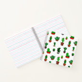 Cute Cactus illustrations Pattern White Notizblock (Innenseite)