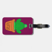Cute Cactus Luggage Tag Gepäckanhänger (Rückseite horizontal)