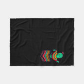 Cute cactus pocket serape cinco de mayo mexican fleecedecke (Vorderseite (Horizontal))