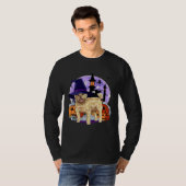 Cute Cairn Terrier Halloween Witch Pumpkin T-Shirt (Vorne ganz)