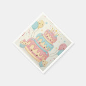 Cute Cake and Cupcakes Serviette (Ecke)