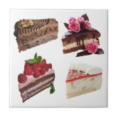 Cute Cake Desserts Selection Fliese (Vorderseite)