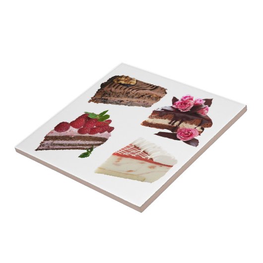 Cute Cake Desserts Selection Fliese (Seite)