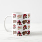 Cute Cakes Lovers Desserts Pattern Kaffeetasse (Links)