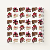 Cute Cakes Lovers Desserts Pattern Notizblock (Rückseite)