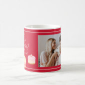 Cute Cakes Photo Sweetest Valentine Bow Love Red Kaffeetasse (Mittel)