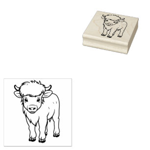 Cute Calf Gummistempel